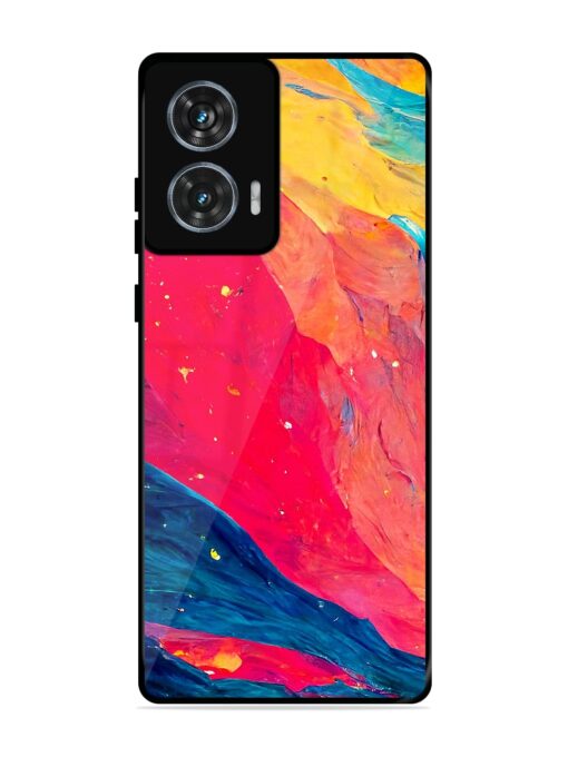 Starry Night Glossy Metal Phone Cover for Motorola Moto Edge 50 Fusion (5G) Zapvi