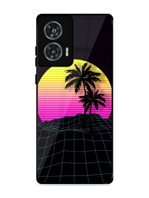 Coconut Vector Glossy Metal Phone Cover for Motorola Moto Edge 50 Fusion (5G) Zapvi