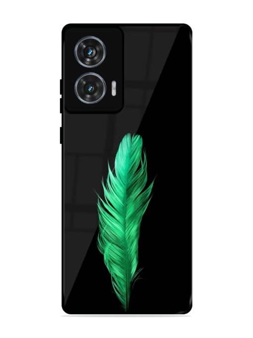 Feather Texture Glossy Metal Phone Cover for Motorola Moto Edge 50 Fusion (5G) Zapvi