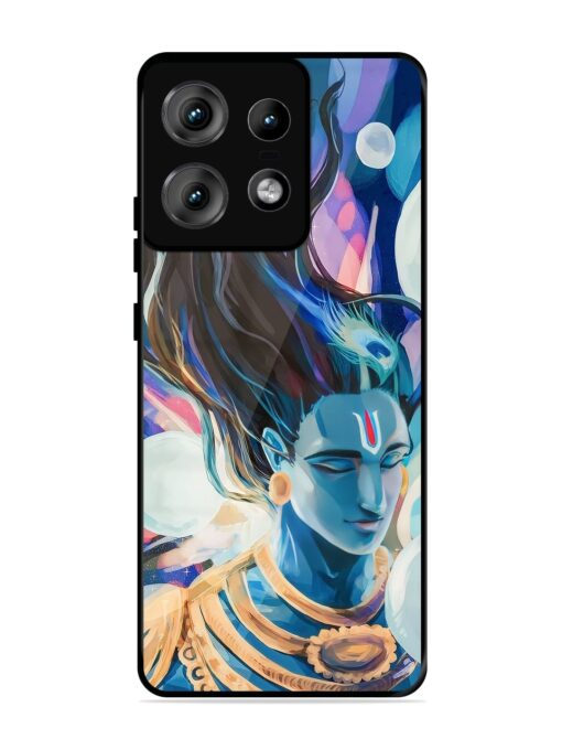 Bhagwan Sri Krishna Glossy Metal Phone Cover for Motorola Moto Edge 50 Pro (5G)