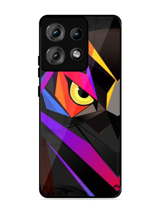 Wpap Owl Glossy Metal Phone Cover for Motorola Moto Edge 50 Pro (5G)