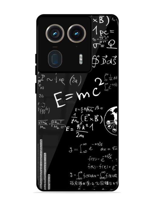 E=Mc2 Mass?Energy Equivalence Glossy Metal Phone Cover for Motorola Moto Edge 50 Ultra (5G)