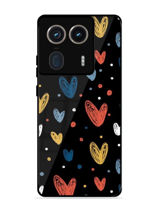 Happy Valentines Day Glossy Metal TPU Phone Cover for Motorola Moto Edge 50 Ultra (5G)