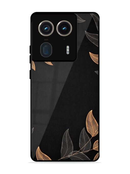 Foliage Art Glossy Metal Phone Cover for Motorola Moto Edge 50 Ultra (5G)