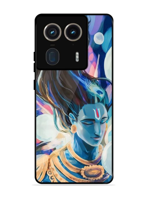 Bhagwan Sri Krishna Glossy Metal Phone Cover for Motorola Moto Edge 50 Ultra (5G)