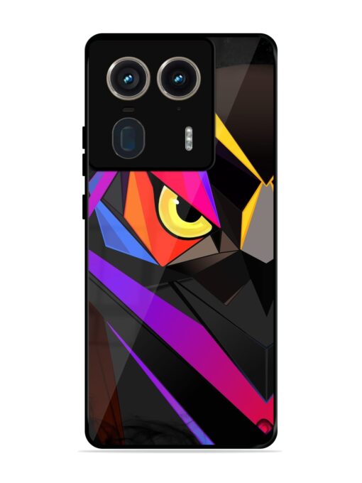 Wpap Owl Glossy Metal Phone Cover for Motorola Moto Edge 50 Ultra (5G) Zapvi