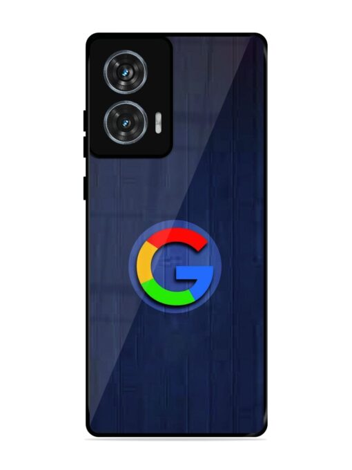 Google Logo Printed Glossy Metal TPU Phone Cover for Motorola Moto G85 (5G)