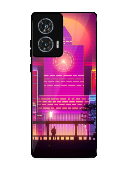 Clock Tower Glossy Metal TPU Phone Cover for Motorola Moto G85 (5G)