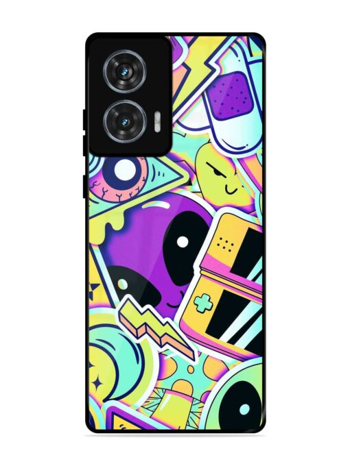 Scratch Art Glossy Metal Phone Cover for Motorola Moto G85 (5G)