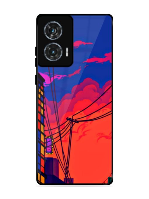 Sky At Morning Glossy Metal Phone Cover for Motorola Moto G85 (5G) Zapvi