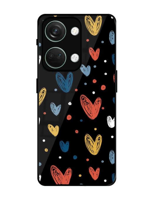 Happy Valentines Day Glossy Metal TPU Phone Cover for Oneplus Nord 3 (5G) Zapvi