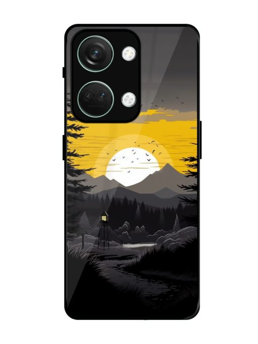 Sunset Vector Glossy Metal Phone Cover for Oneplus Nord 3 (5G) Zapvi