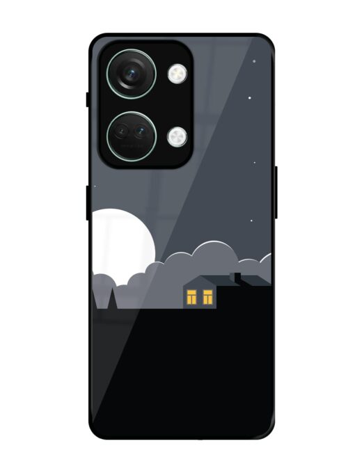 Full Moon Vector Art Glossy Metal Phone Cover for Oneplus Nord 3 (5G) Zapvi