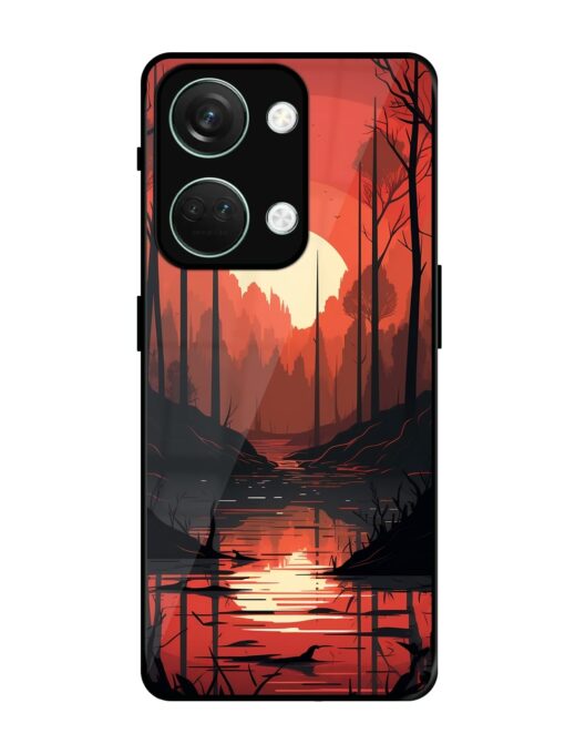 Natural Landscape Glossy Metal Phone Cover for Oneplus Nord 3 (5G)