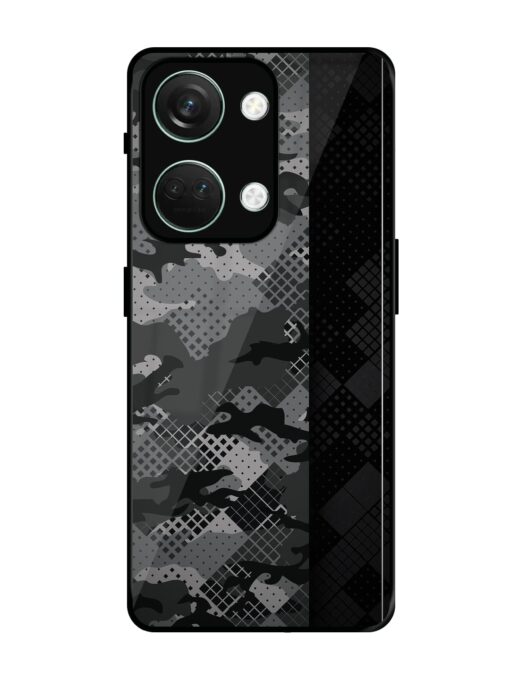 Dark Camouflage Glossy Metal Phone Cover for Oneplus Nord 3 (5G) Zapvi