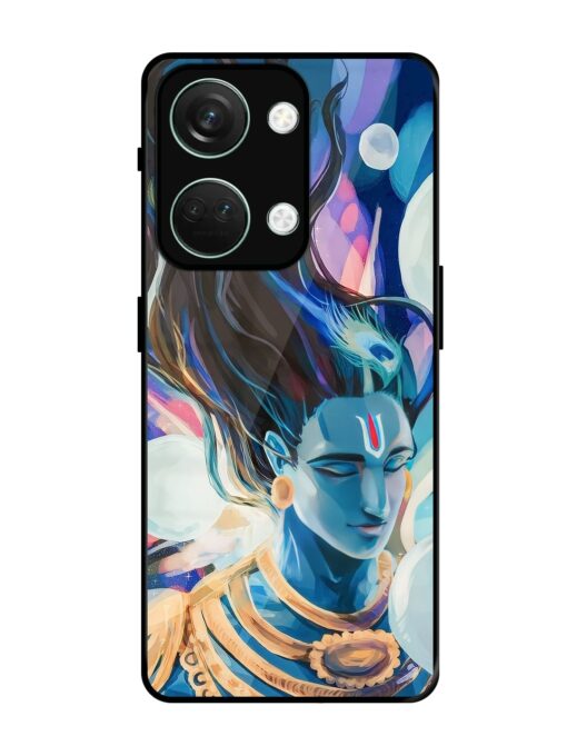 Bhagwan Sri Krishna Glossy Metal Phone Cover for Oneplus Nord 3 (5G) Zapvi