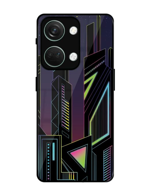 Neon Dreamscape Glossy Metal Phone Cover for Oneplus Nord 3 (5G) Zapvi