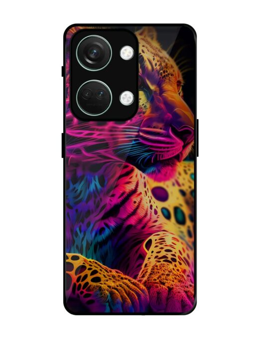 Leopard Art Glossy Metal Phone Cover for Oneplus Nord 3 (5G)