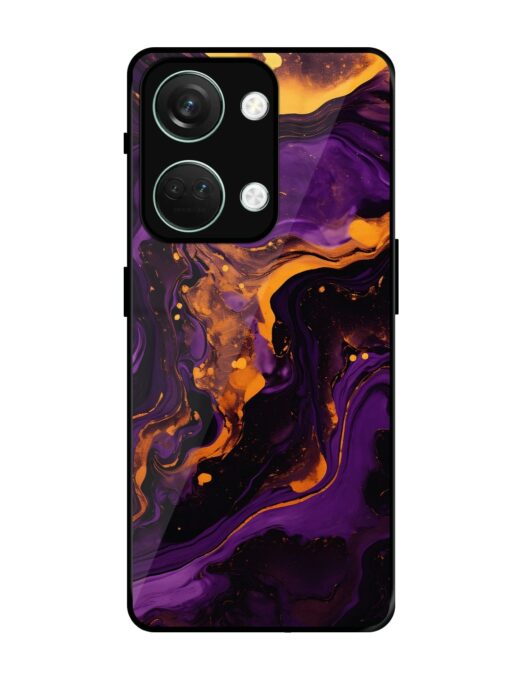 Painting Of A Purple Glossy Metal Phone Cover for Oneplus Nord 3 (5G) Zapvi