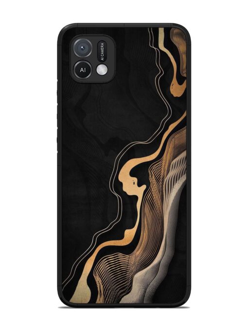 Abstract Art Glossy Metal TPU Phone Cover for Oppo A16K Zapvi