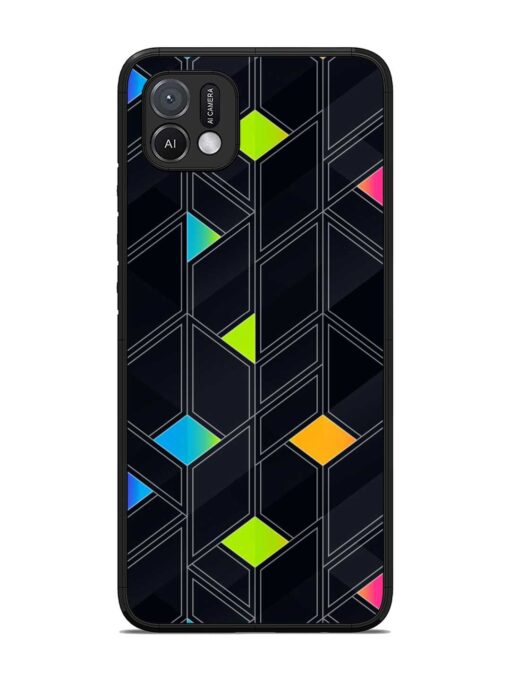 Abstract Mosaic Seamless Glossy Metal Phone Cover for Oppo A16K Zapvi