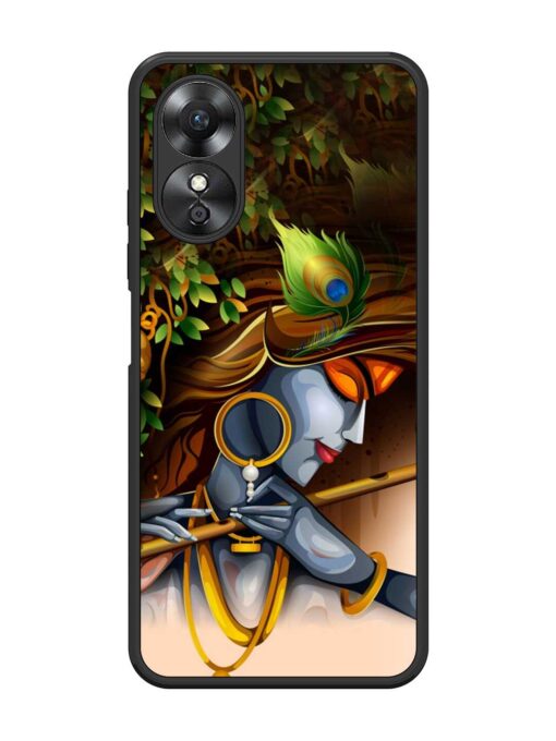 Krishna Glossy Metal Phone Cover for Oppo A17 Zapvi