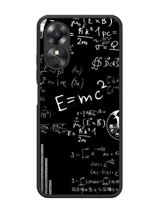 E=Mc2 Mass?Energy Equivalence Glossy Metal Phone Cover for Oppo A17 Zapvi