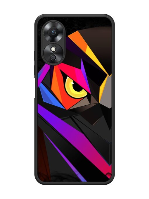 Wpap Owl Glossy Metal Phone Cover for Oppo A17 Zapvi