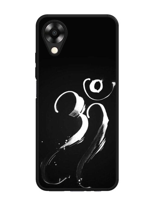 Om Logo Glossy Metal Phone Cover for Oppo A17K