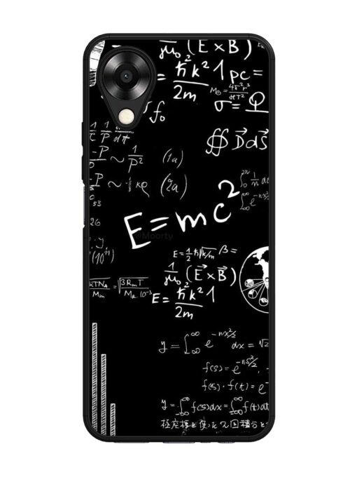 E=Mc2 Mass?Energy Equivalence Glossy Metal Phone Cover for Oppo A17K