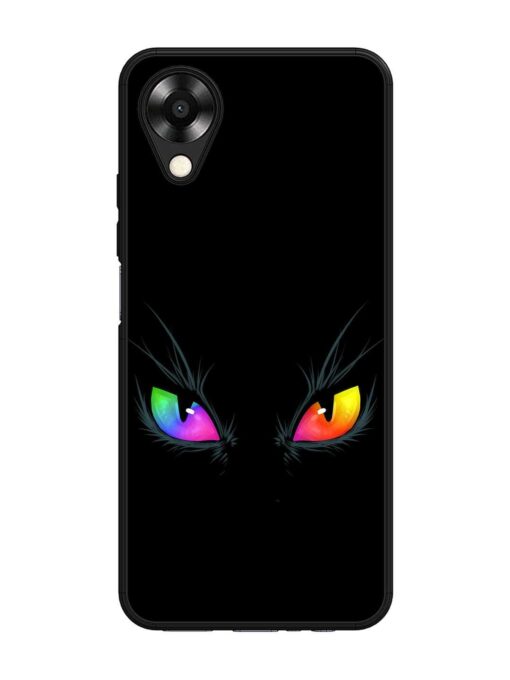 Cat Eyes Glossy Metal Phone Cover for Oppo A17K