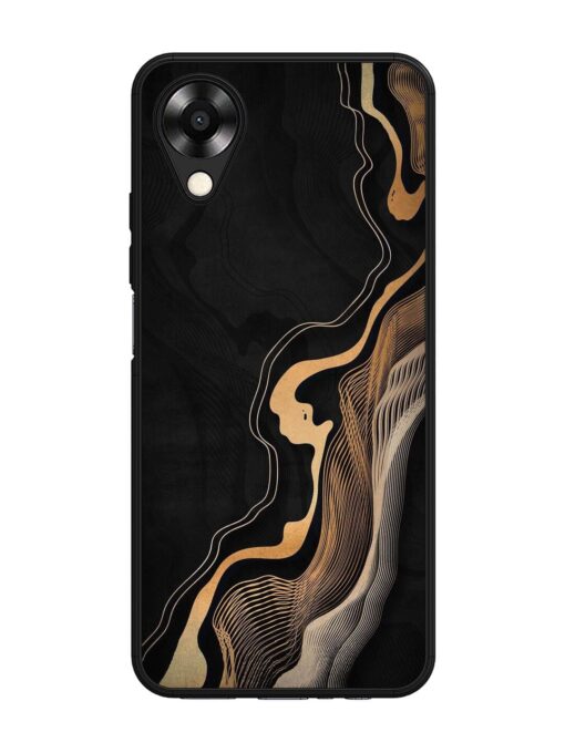 Abstract Art Glossy Metal TPU Phone Cover for Oppo A17K Zapvi