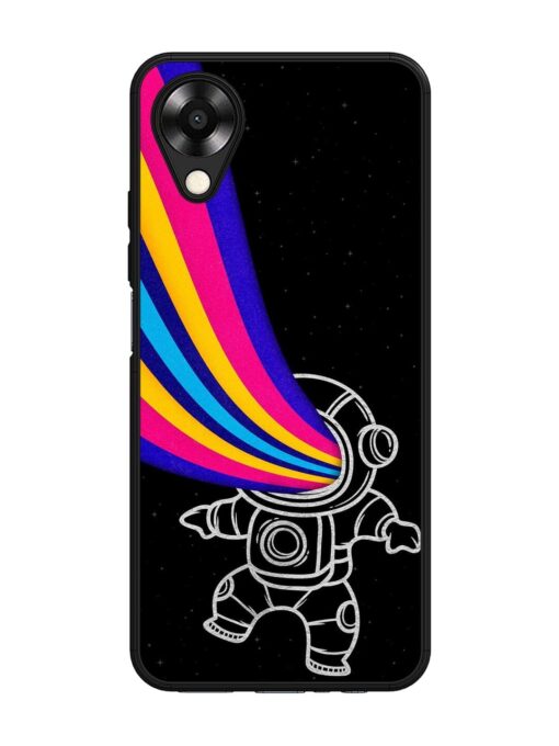 Astronaut Glossy Metal TPU Phone Cover for Oppo A17K