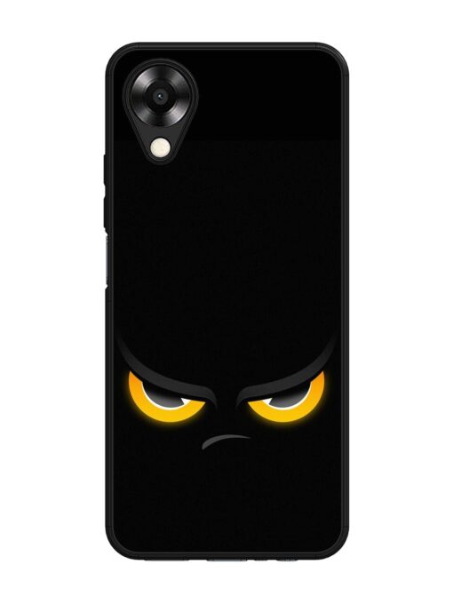 Scary Yellow Eye Glossy Metal TPU Phone Cover for Oppo A17K