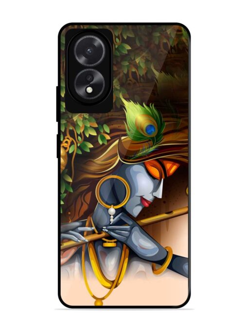 Krishna Glossy Metal Phone Cover for Oppo A18