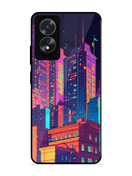 City View Glossy Metal Phone Cover for Oppo A18