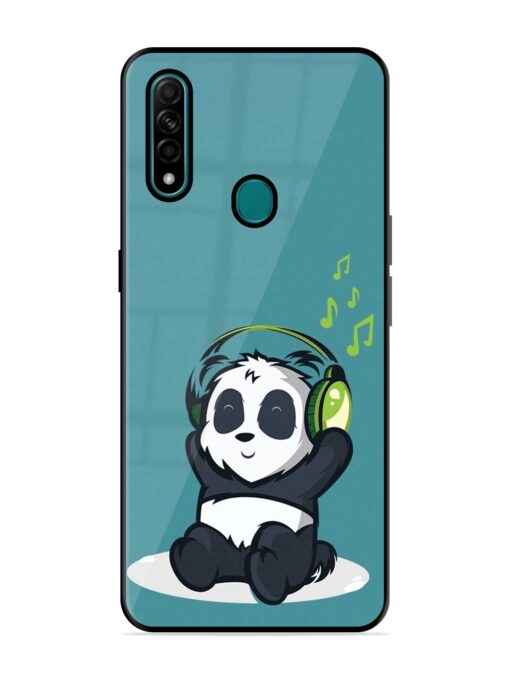 Music Panda Glossy Metal Phone Cover for Oppo A31