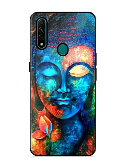 Buddha Painting Glossy Metal Phone Cover for Oppo A31