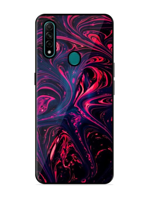 Abstract Background Glossy Metal Phone Cover for Oppo A31