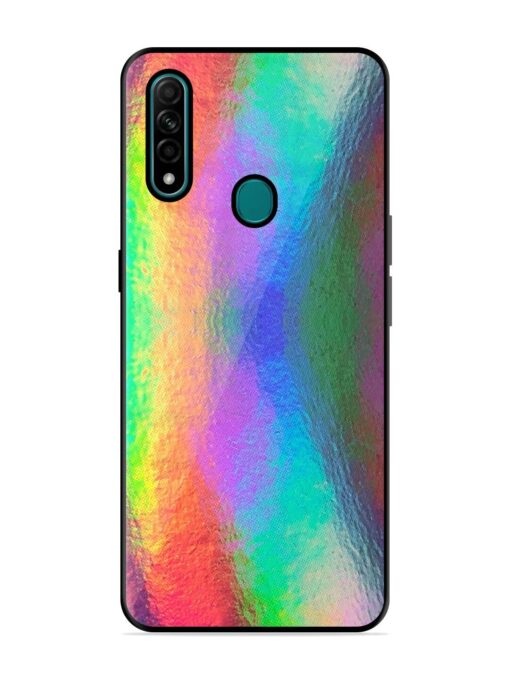 Colorful Holographic Background Glossy Metal TPU Phone Cover for Oppo A31 Zapvi