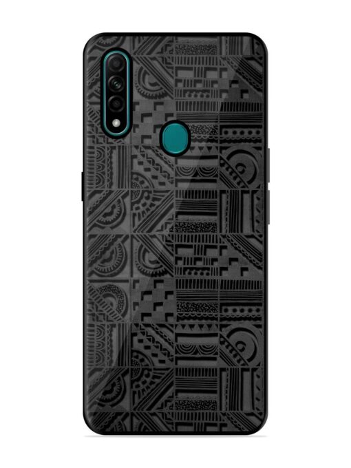 Seamless Pattern Glossy Metal Phone Cover for Oppo A31 Zapvi