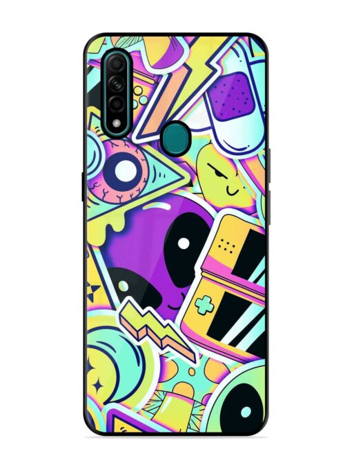 Scratch Art Glossy Metal Phone Cover for Oppo A31