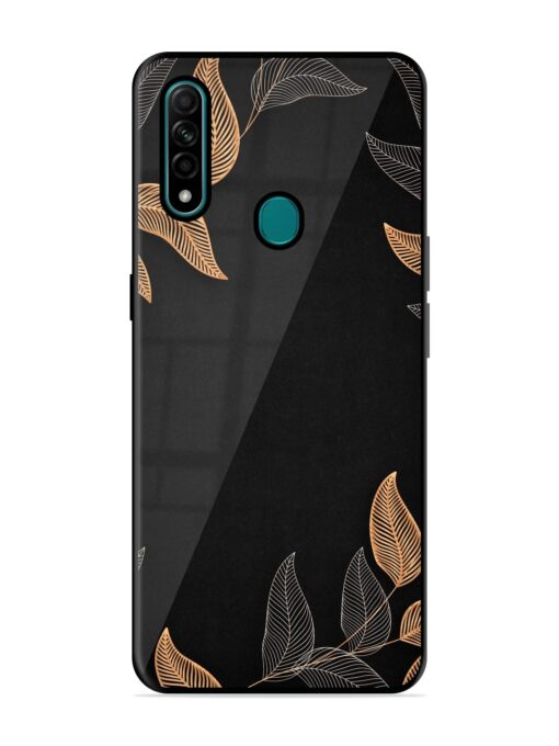 Foliage Art Glossy Metal Phone Cover for Oppo A31