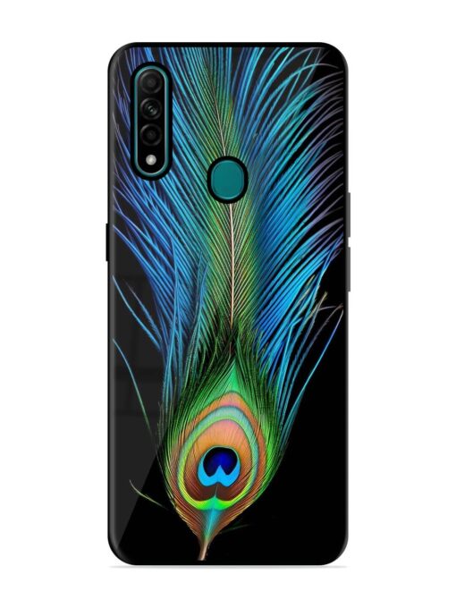 Peacock Feather Glossy Metal TPU Phone Cover for Oppo A31 Zapvi