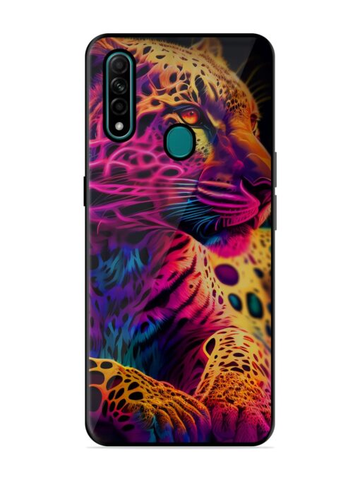 Leopard Art Glossy Metal Phone Cover for Oppo A31 Zapvi