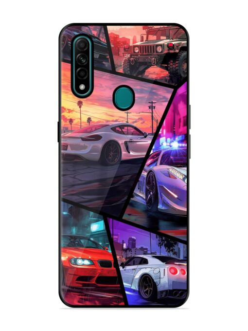 Ride In Pixels Glossy Metal Phone Cover for Oppo A31