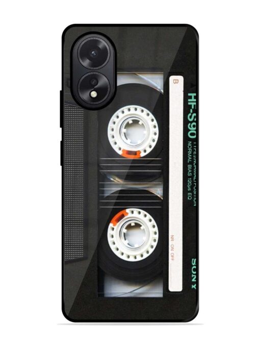 Sony Hf-S90 Cassette Glossy Metal Phone Cover for Oppo A38