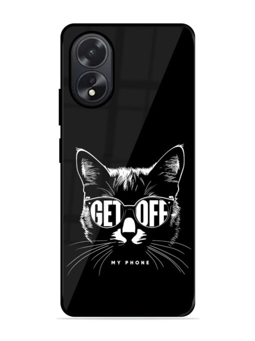 Get Off Glossy Metal TPU Phone Cover for Oppo A38 Zapvi