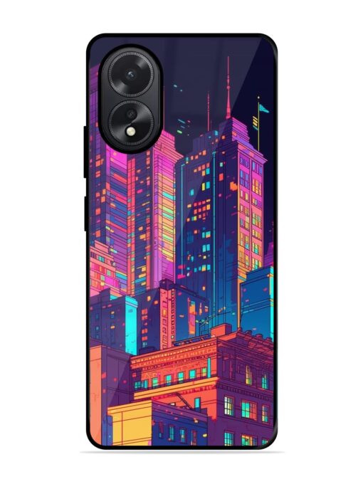 City View Glossy Metal Phone Cover for Oppo A38 Zapvi