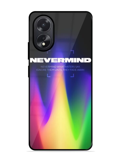 Nevermind Glossy Metal Phone Cover for Oppo A38 Zapvi